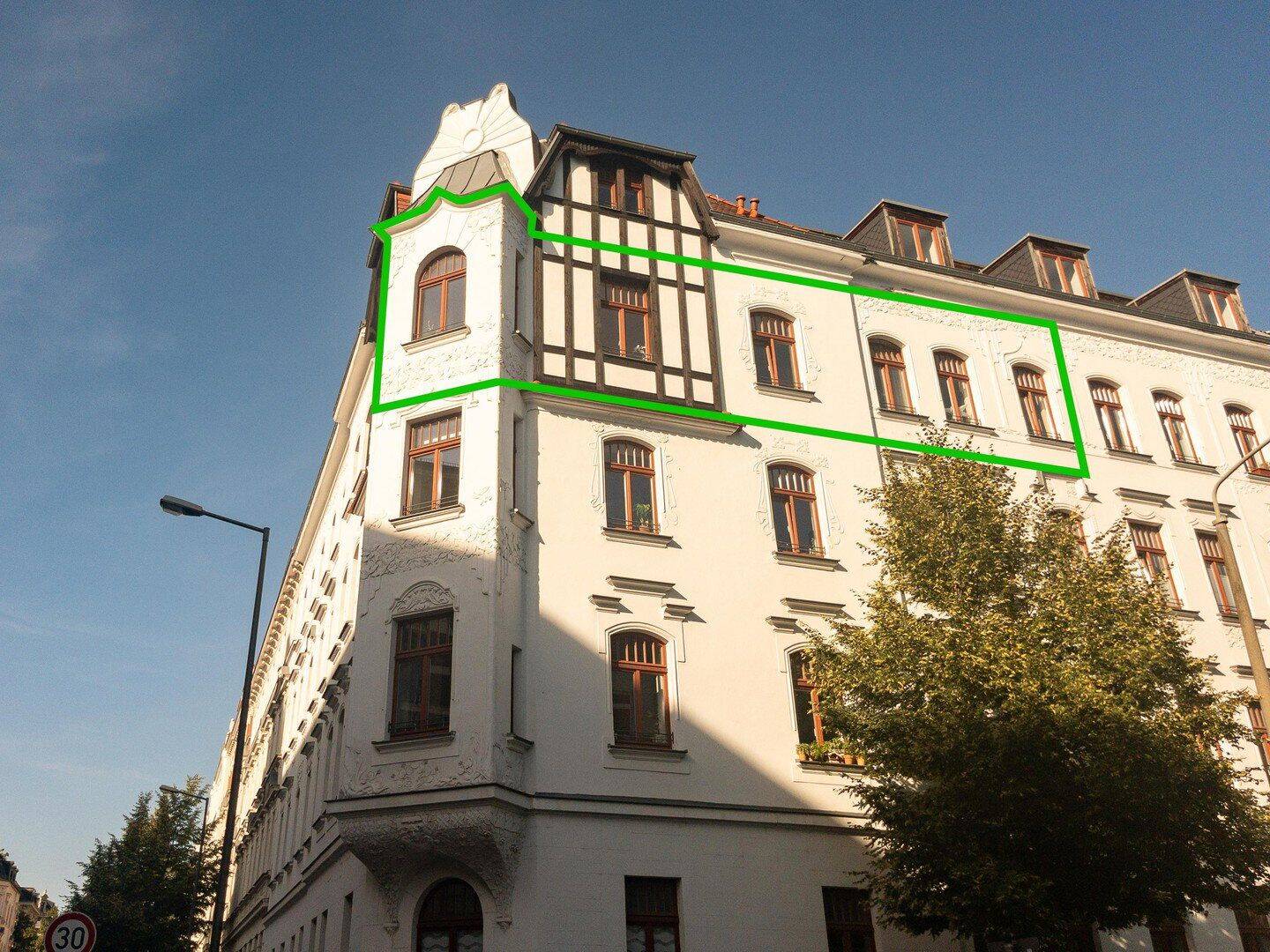 Weitblick über Gohlis - stilvolle Jugendstilwohnung mit Charme