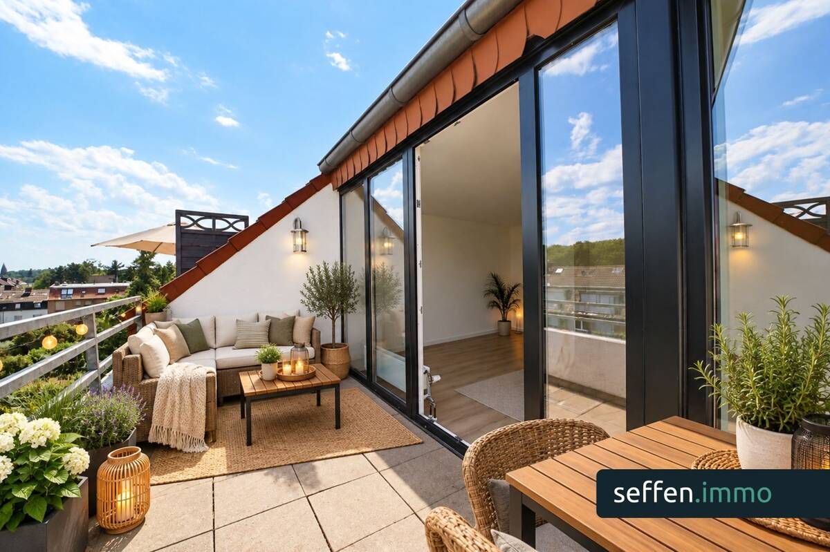 Wohnen auf zwei Ebenen! Helle Maisonettewohnung mit Balkon und Garage in Köln-Mengenich – 50829 Köln – Bild 1 von 9