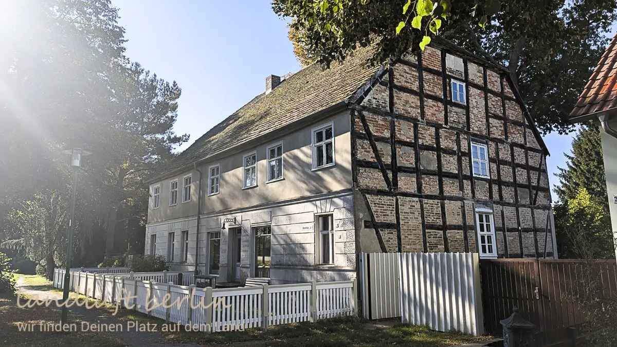 Lehnschulzenhof mit großem Grundstück am Finowkanal – Marienwerder – Bild 1 von 9