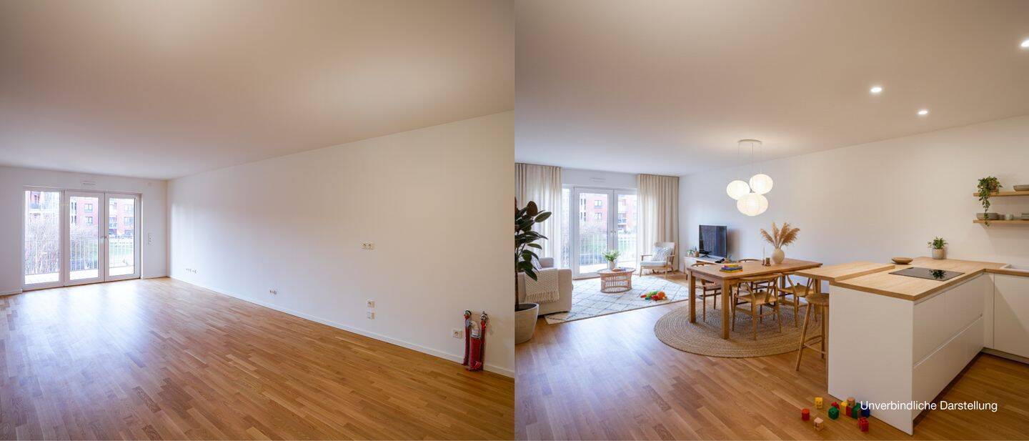Moderne 4-Zimmer-Wohnung mit Balkon und gehobener Ausstattung in zentraler Lage