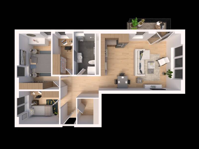 Neubau-Erstbezug: Barrierefreie Wohnung mit EBK, Fußbodenheizung & TG-Stellplatz – Magdeburg – Vorschaubild 7