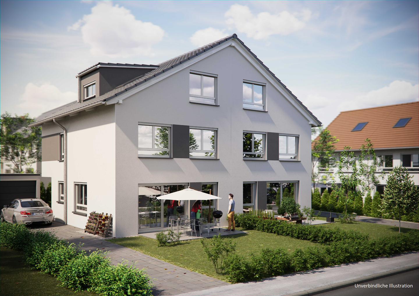 Ihre Doppelhaushälfte - viel Raum zum Leben, Lachen und Glücklichsein in Korntal-Münchingen – Korntal-Münchingen – Bild 1 von 9