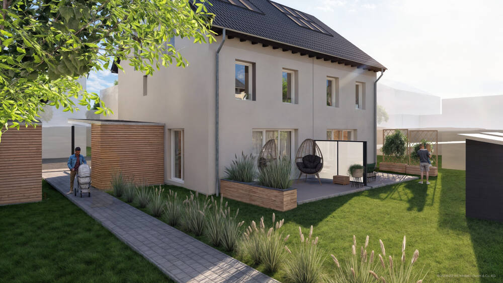 Doppelhaushälfte KfW-40 NH mit ca. 120 m² Wohnfläche | Neubauprojekt in Rutesheim-Perouse – Rutesheim – Bild 1 von 3