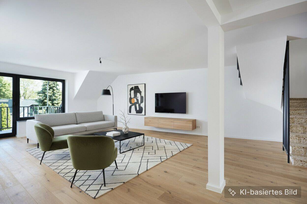 Licht, Raum & Wohnkomfort: Maisonette-Feeling mit großem Balkon – Düsseldorf – Vorschaubild 2