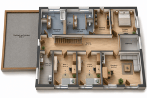 Villa im Bauhausstil 347m² von der Mein Haus GmbH Nauen – 14469 Potsdam – Vorschaubild 7