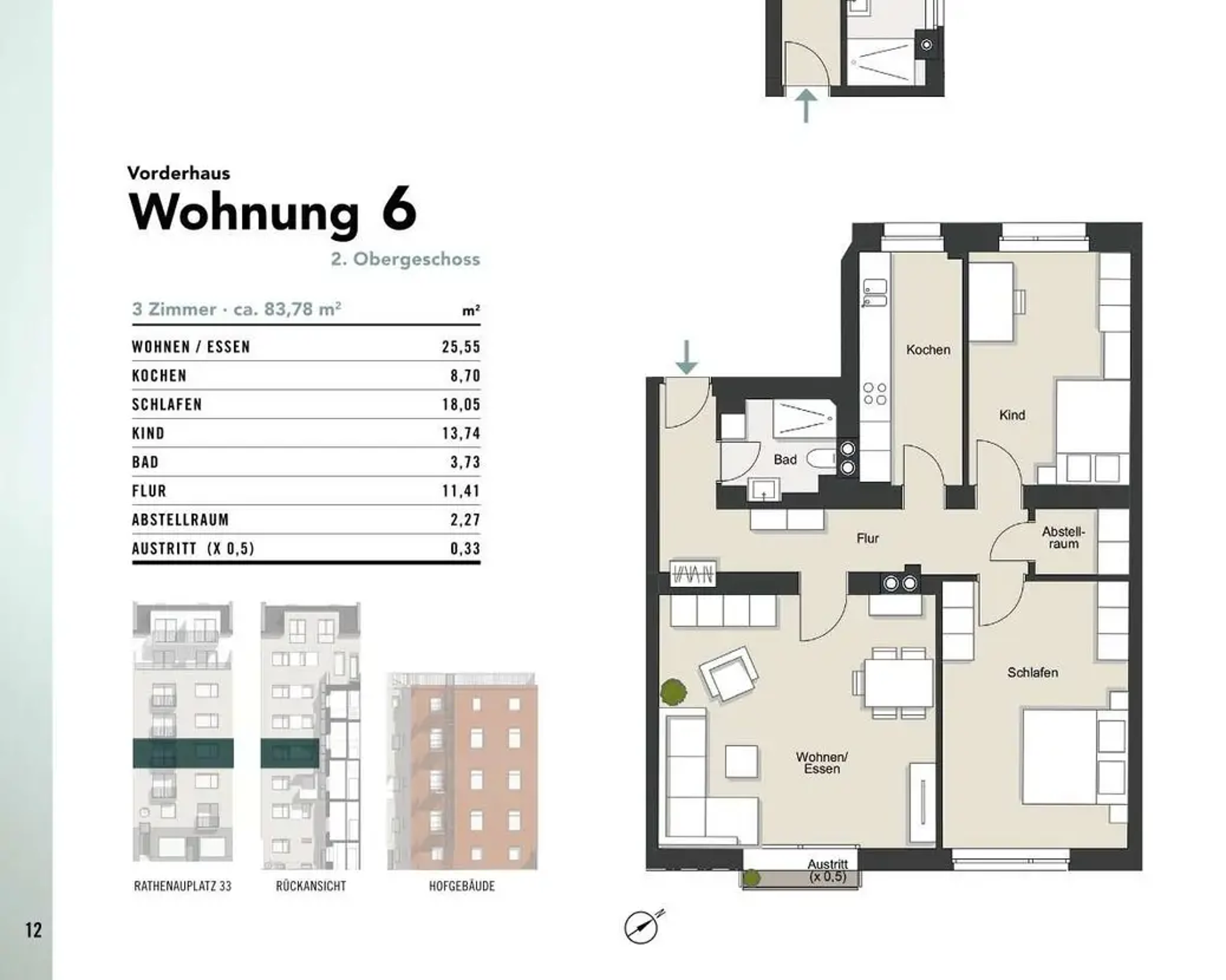 Etagenwohnung in 50674 Köln mit 83,78 m² kaufen