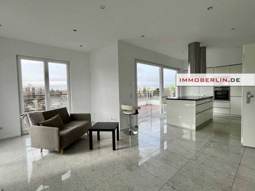 IMMOBERLIN.DE - Exquisites Penthouse: Moderne Wohnung mit großer Westterrasse & Lift – Berlin – Vorschaubild 2