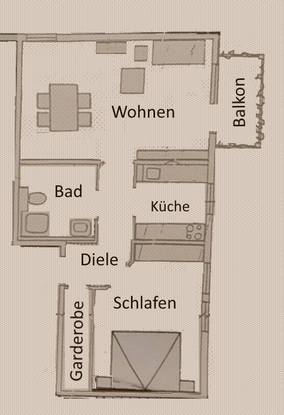Natur pur und Direkt vor U-bahn Stadthalle!Voll Möblierte Helle 2-Zimmer-Wohnung, mit Balkon, ruhig
