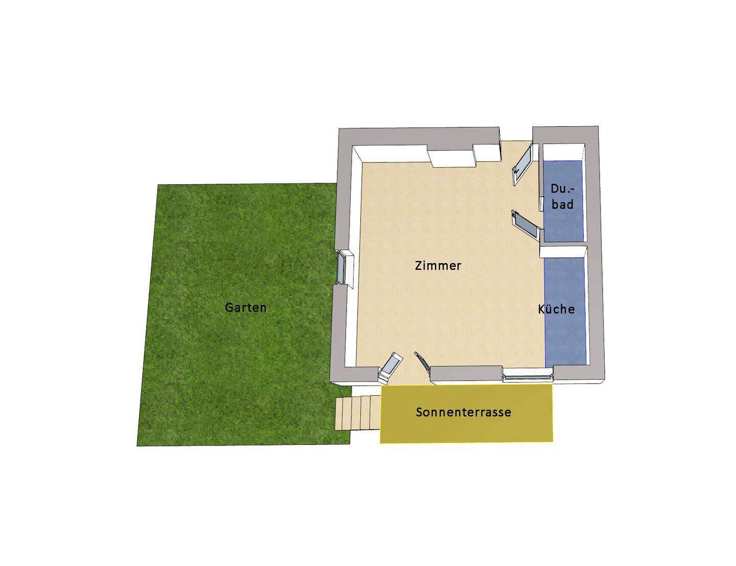 IMMOBERLIN.DE - Toplage! Helle Altbauwohnung mit Südwestterrasse & Garten – Berlin – Vorschaubild 7