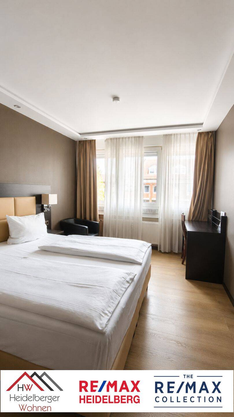 Hotel-Atmosphäre: vollausgestattetes möbliertes ehemaliges Hotelzimmer in Karlsruhe zu vermieten. – Karlsruhe – Vorschaubild 5