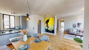 PRIVATLIFT IN DIE WOHNUNG, 2 BALKONE & EINE LUXUSEINBAUKÜCHE - AUSSERGEWÖHNLICHER WOHNSTIL AUF 120M²