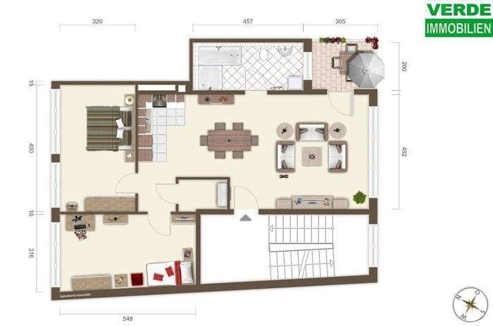 Helle 3-Zimmer-Wohnung mit loftähnlichem Charakter, Balkon und Pkw-Stellplatz in ruhiger Lage – Pforzheim – Vorschaubild 2