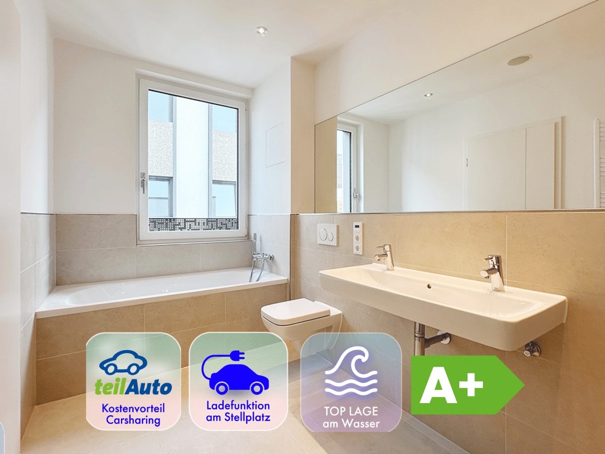 *** NEU * NEUBAU A+ * Ausrichtung zum Fluss * 3 Zimmer * Penthouse * TG ***