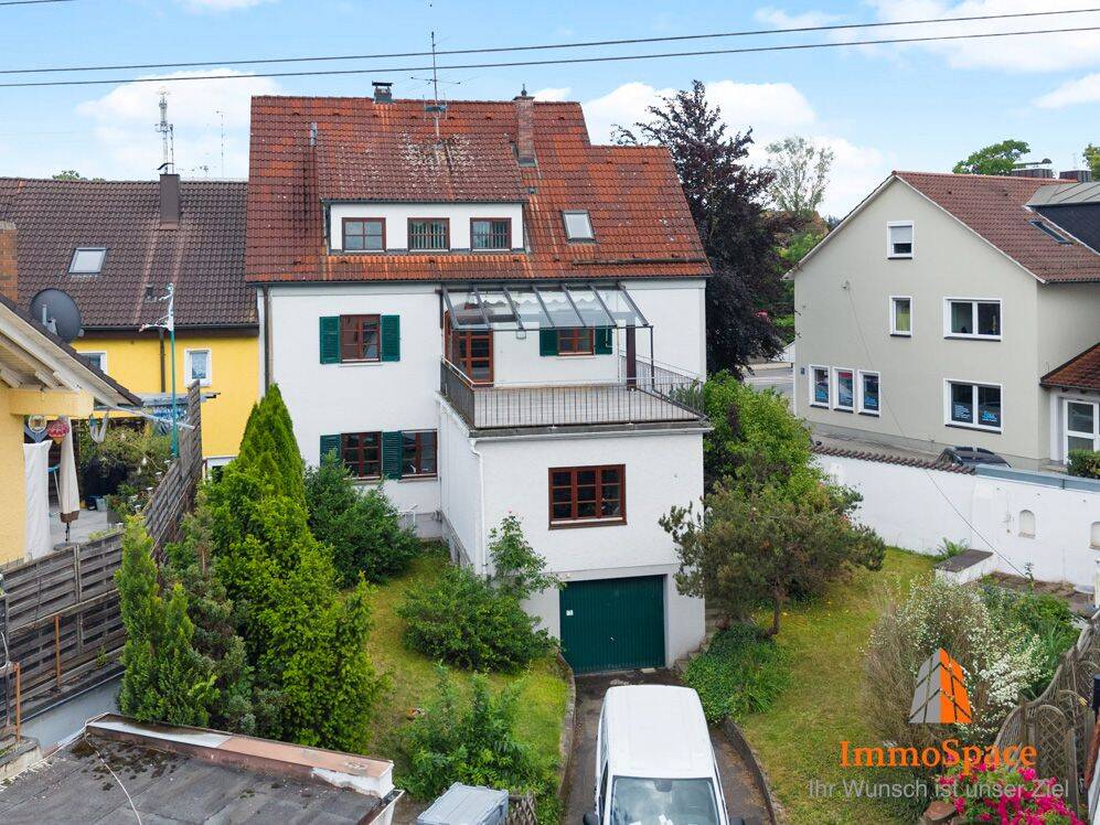 *** 3 Parteienhaus mit 2 Wohnungen, 1 Büro + Atelier mit Garten! *** – Diedorf – Vorschaubild 3