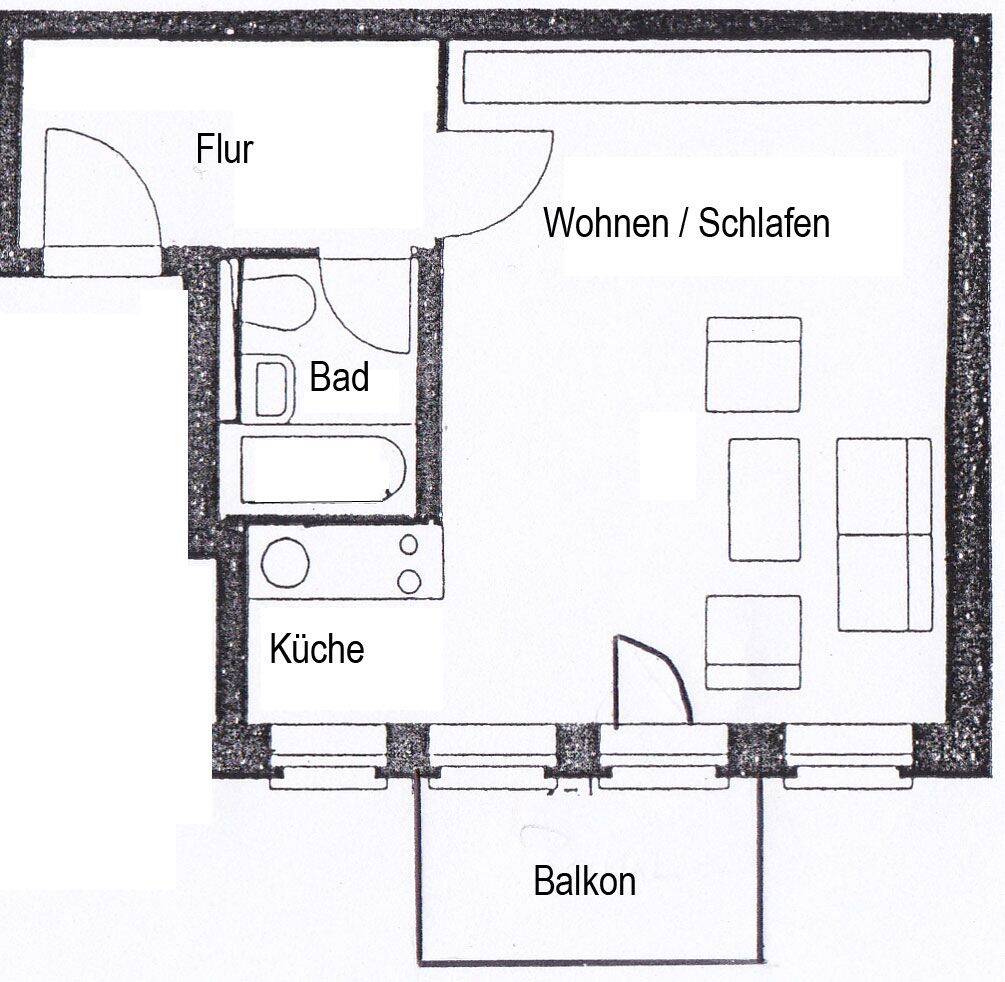 Einfach super schön und ruhig - Appartement in Hofhaus mit Balkon! – Leipzig – Vorschaubild 2