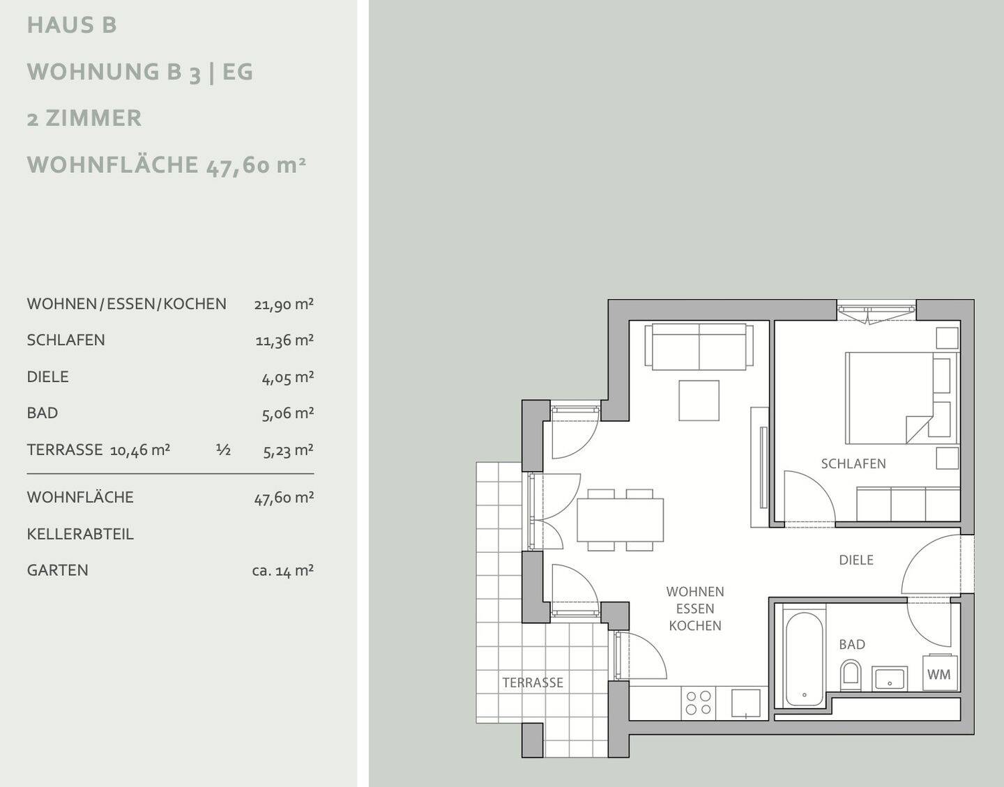 Moderne 2-Zimmer-Gartenwohnung mit Terrasse - ideal für Eigennutzer/Kapitalanleger – München – Vorschaubild 2