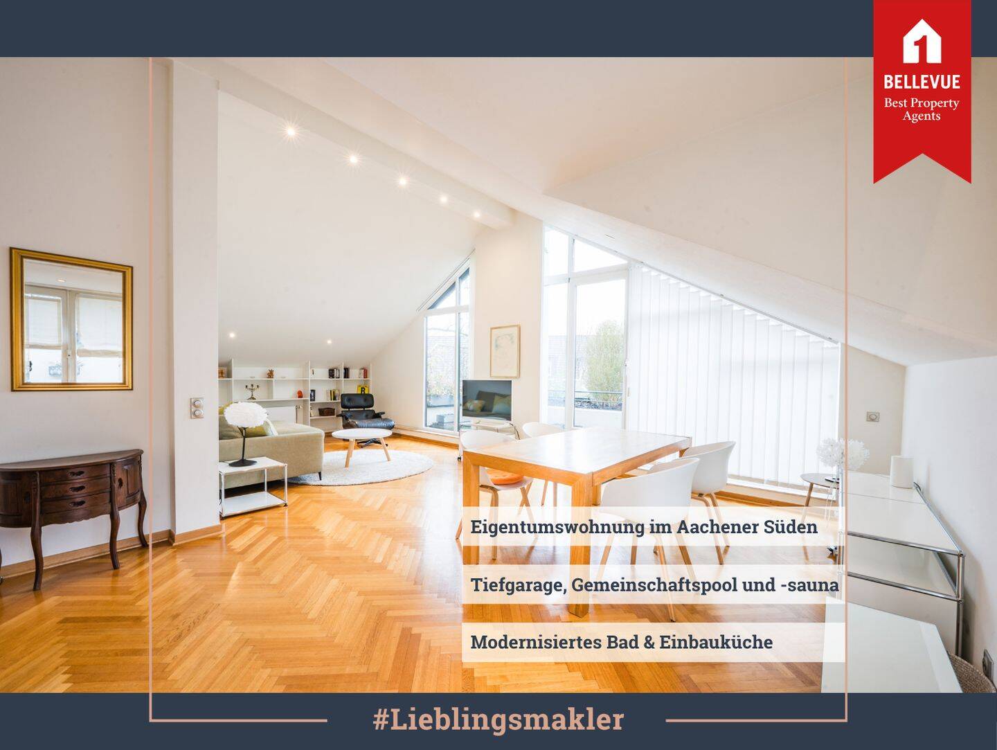 Penthouse-Wohnung mit traumhafter Dachterrasse – Aachen – Bild 1 von 9