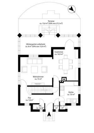 Liebhaberobjekt: Wunderschöner, gemütlicher Altbau in Wellingsbüttel! – 22391 Hamburg – Vorschaubild 8