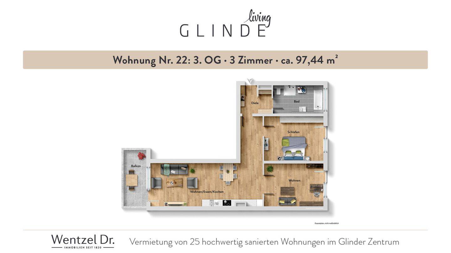 Ideal für Paare - attraktive 2-Zimmer-Wohnungen in Glinde-Wentzel Dr.