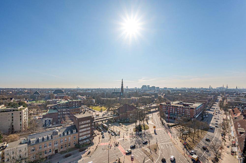 Wohnung im 14.OG mit spektakulärem Blick über Hamburg