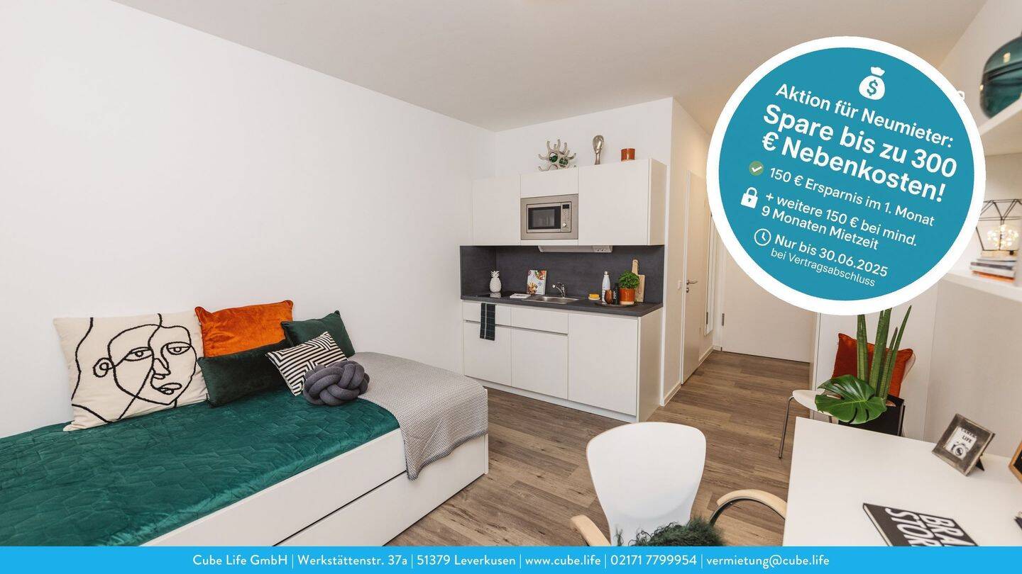 Vollmöbliertes 1-Zimmer-Apartment in Hannover-Hainholz - Jetzt bis zu 300?€ Nebenkosten spare