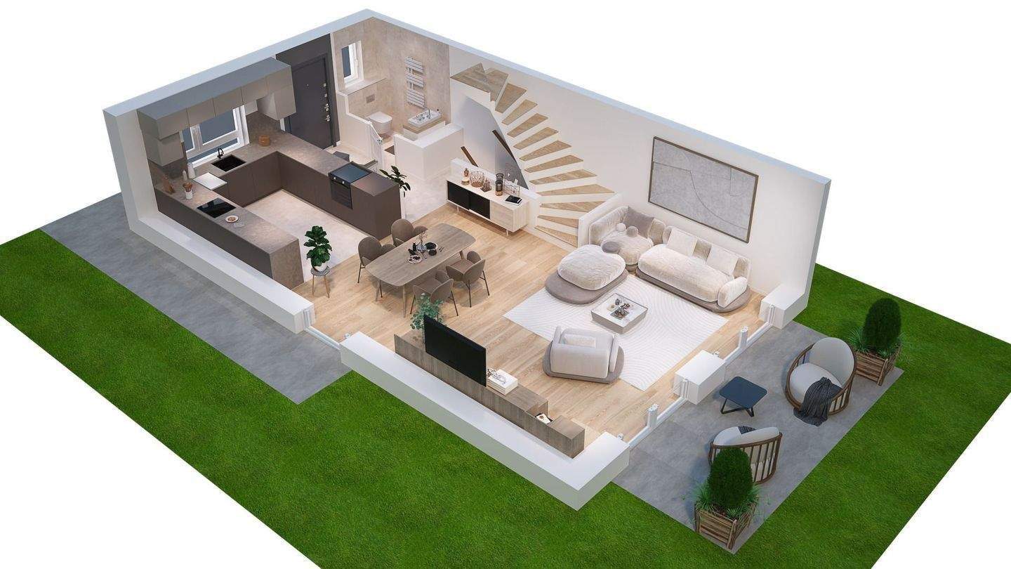 Ulm bezahlbares Wohnen mit Keller und Stellplatz ein Reihenmittelhaus – Ulm – Vorschaubild 4
