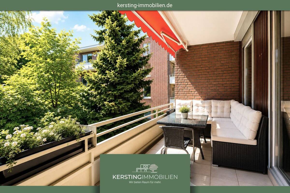 Top Lage Bismarckviertel! Geräumige 3-Zimmer-Wohnung mit großem Süd-Balkon in ruhiger Lage – 47799 Krefeld – Bild 1 von 9