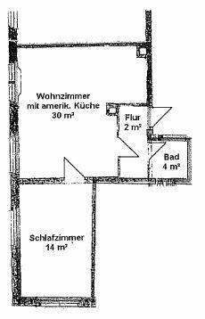 2-Raumwohnung mit offenem Küchenbereich und Wannenbad – Chemnitz – Vorschaubild 2