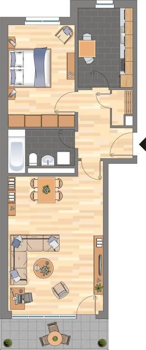 2-Zimmer-Wohnung in Kiel Wik – 24106 Kiel – Vorschaubild 9