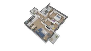 Attraktive 3 Zimmer-Wohnung im DG mit Balkon – 63075 Offenbach am Main – Vorschaubild 3