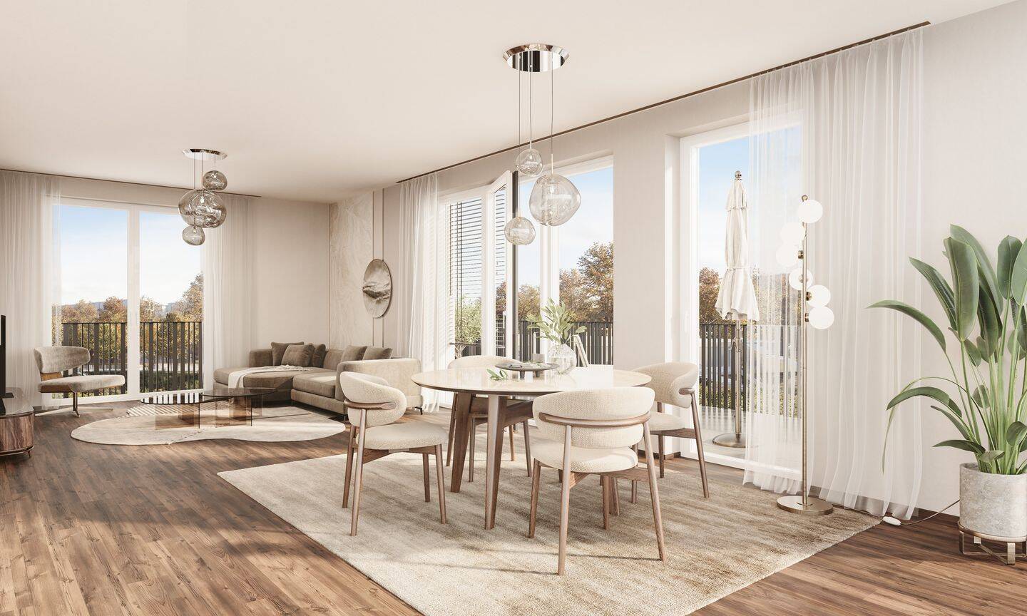 Gemütliche 2-Zimmerwohnung mit offenem Wohn-/Essbereich und Südwest-Balkon – Garching bei München – Vorschaubild 4