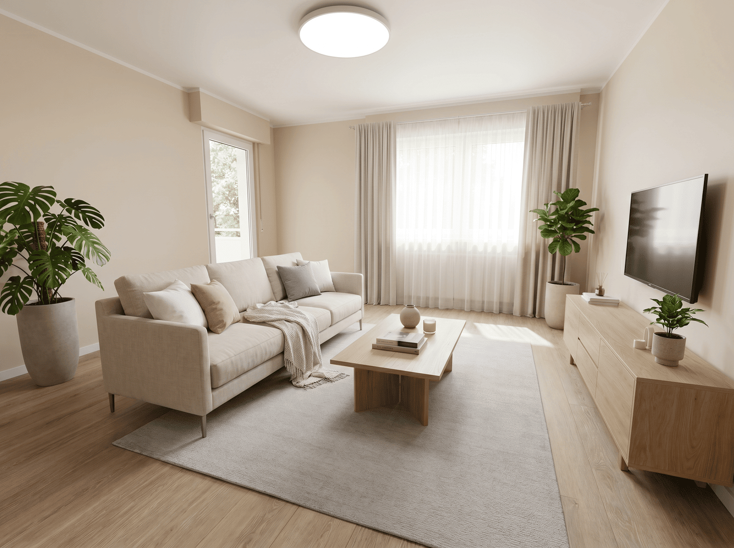 Attraktive 3 Zimmer Wohnung mit Garten, Balkon und Garage in ruhiger, grüner Wohnlage – Wiesbaden – Bild 1 von 9