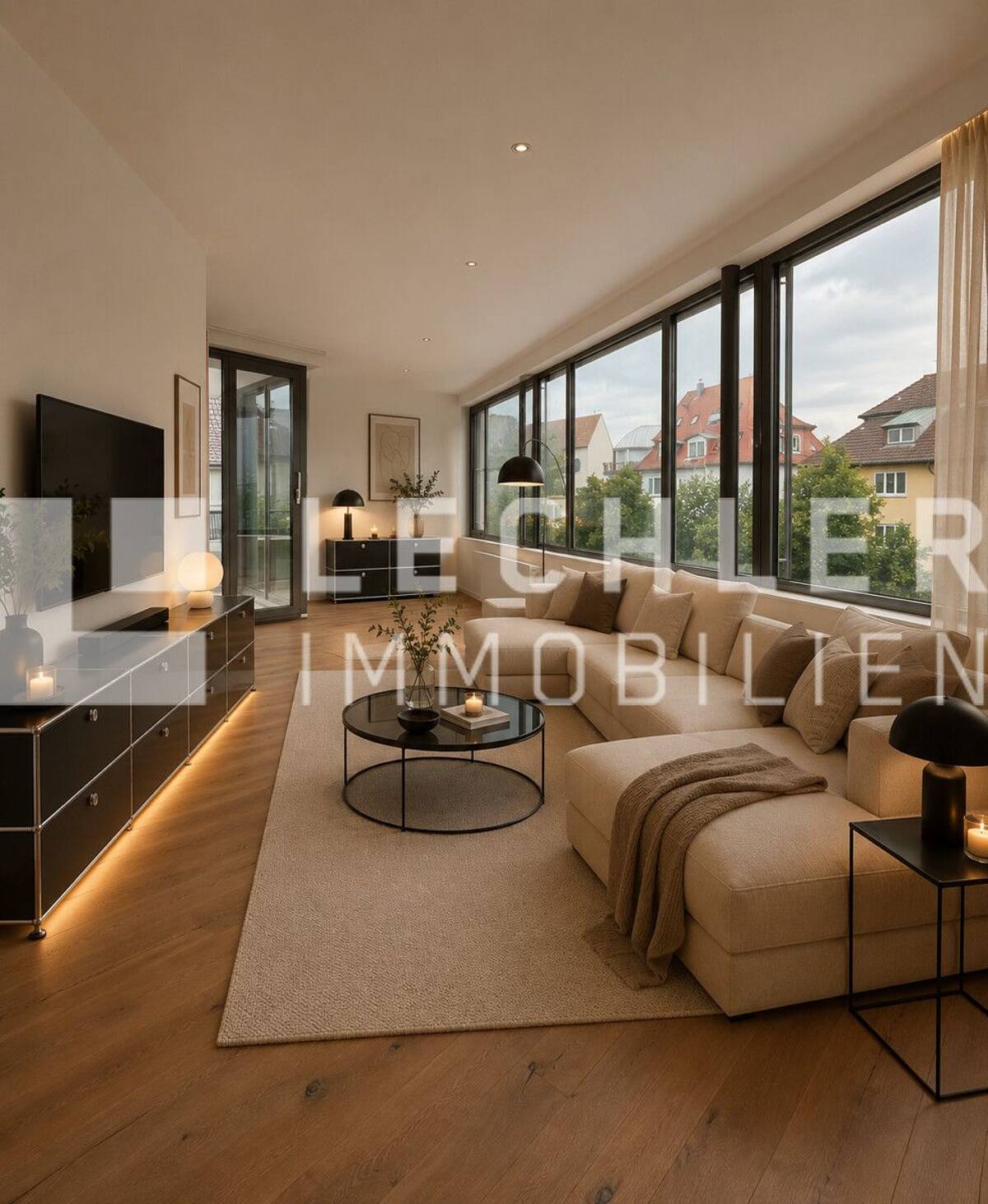 STILVOLLES ZUHAUSE MIT BALKON - HOCHWERTIG AUSGESTATTETE 2-ZIMMER-WOHNUNG – 70184 Stuttgart – Bild 1 von 7