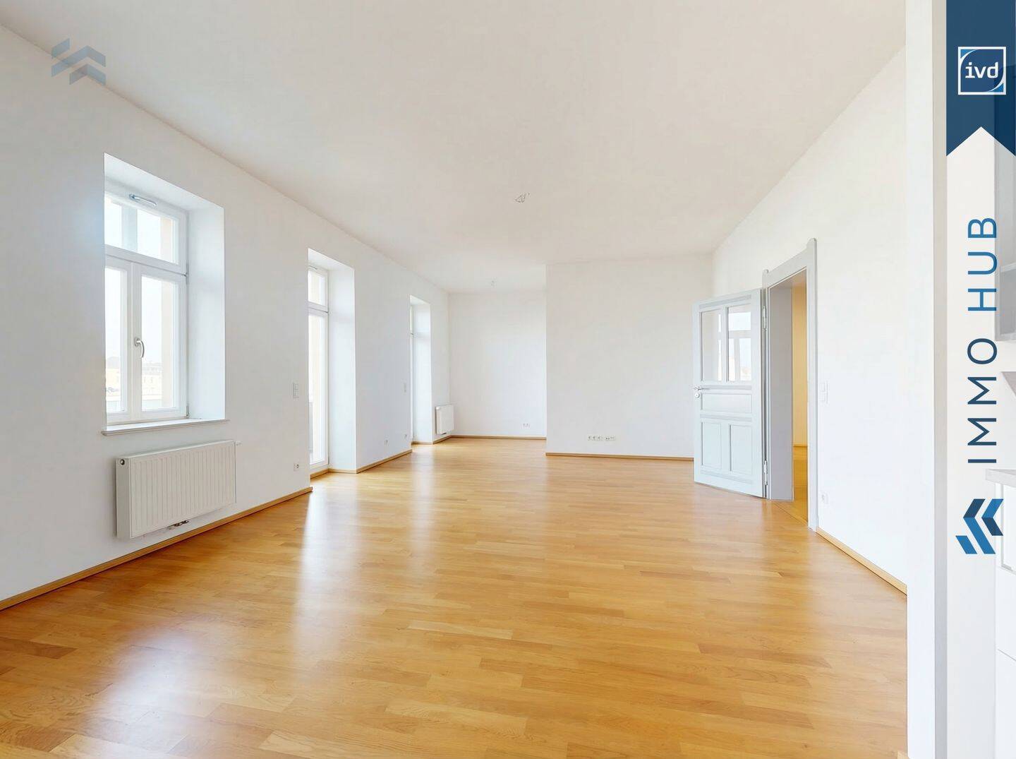 ++ Bezugsfrei, 4 Zimmer, Westbalkon und zwei Bäder ++ – Leipzig – Vorschaubild 3