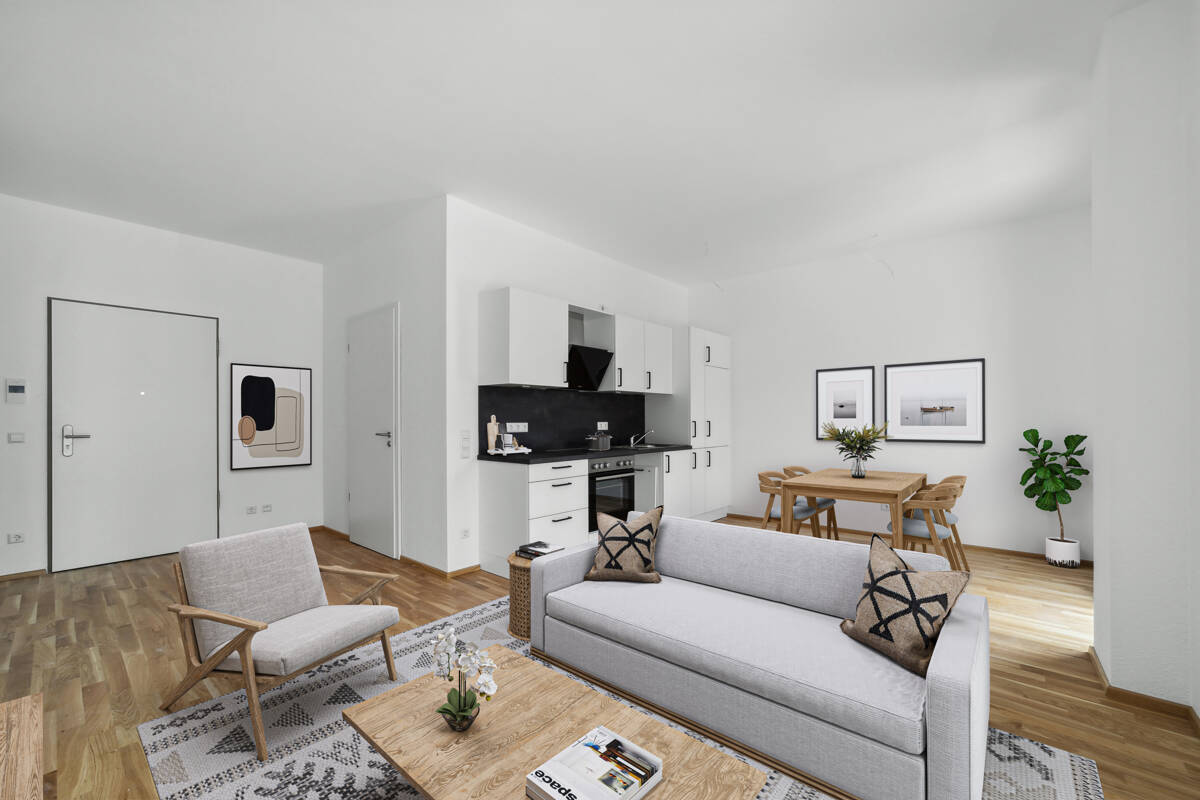 Erstbezug mit Wohlfühlfaktor - 2-Zimmer-Wohnung mit EBK – 70435 Stuttgart – Bild 1 von 5