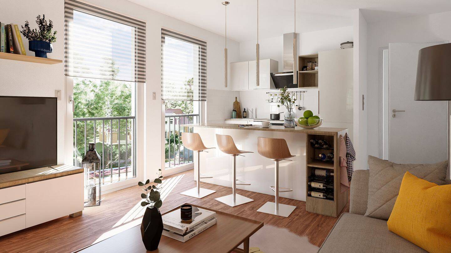 Warteliste möglich - Bezugsfertig ab ca. Mitte 2027 - 50 m² Wohnung "Heimatgefühl" in Gebersdorf