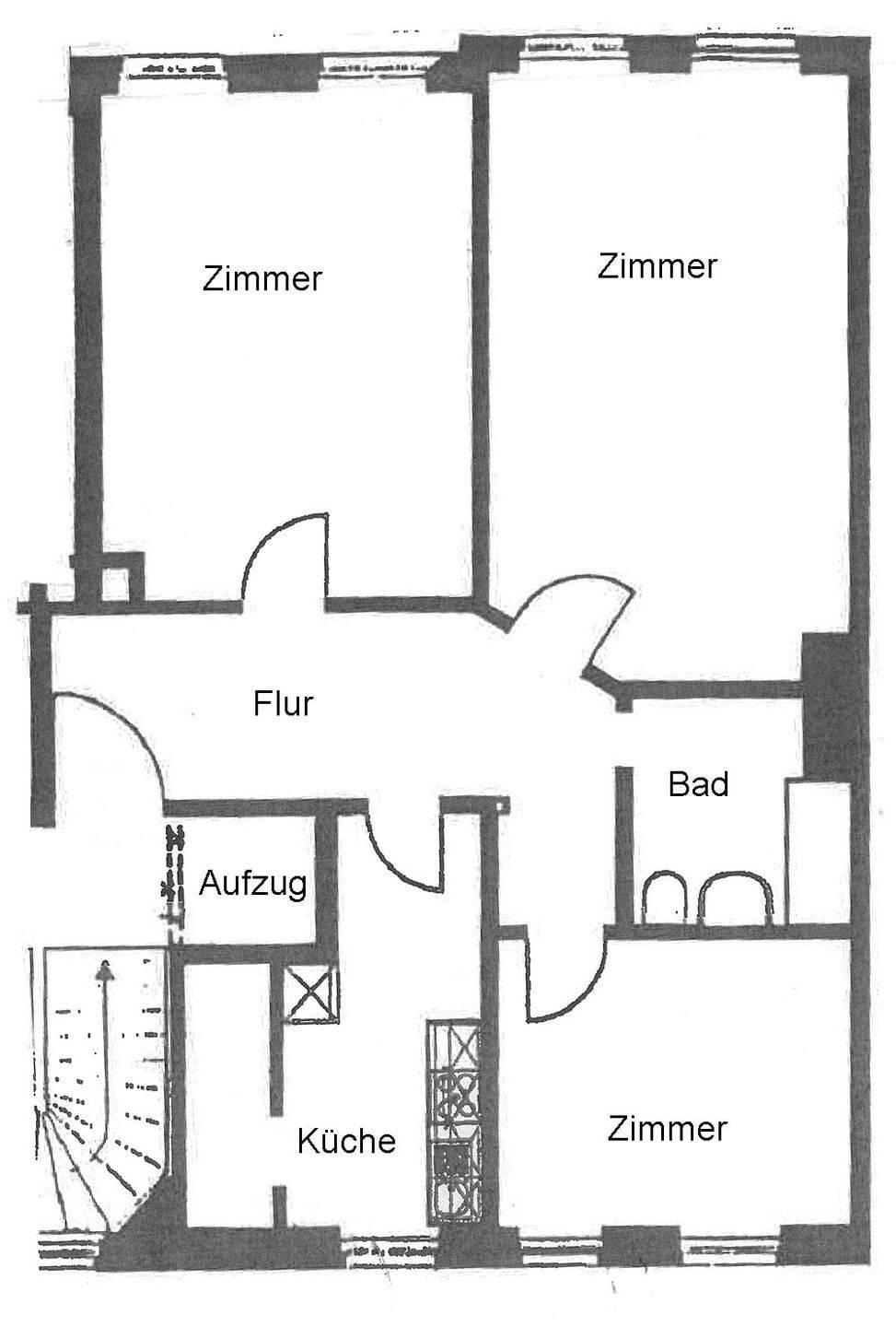 Zentrum-Ost...Sonnige und große 3-Raum-Wohnung mit Flair! – Leipzig – Vorschaubild 3