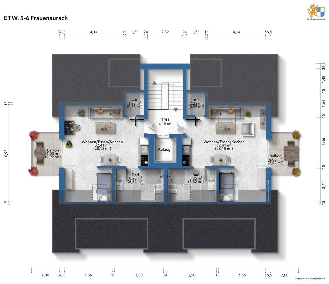 Exklusives Neubauprojekt mit Zukunft – Studio - Wohnungen & Studentenapartments vereint - Aufzug vom Studio - bis ins Keller – Erlangen – Vorschaubild 6