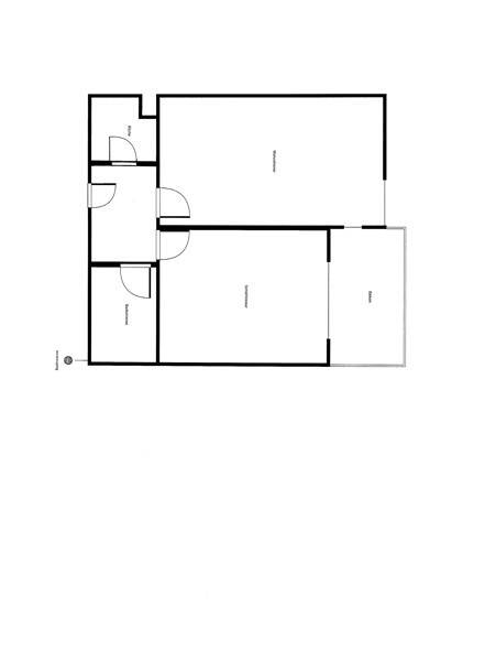 Gut geschnittene 2-Zimmer-Wohnung mit Balkon und Aufzug