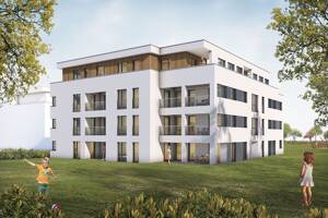 BAUBEGINN ERFOLGT! 2-Zimmer-Wohnung mit Terrasse, Garten und TG-Platz / Neubau - Erstbezug
