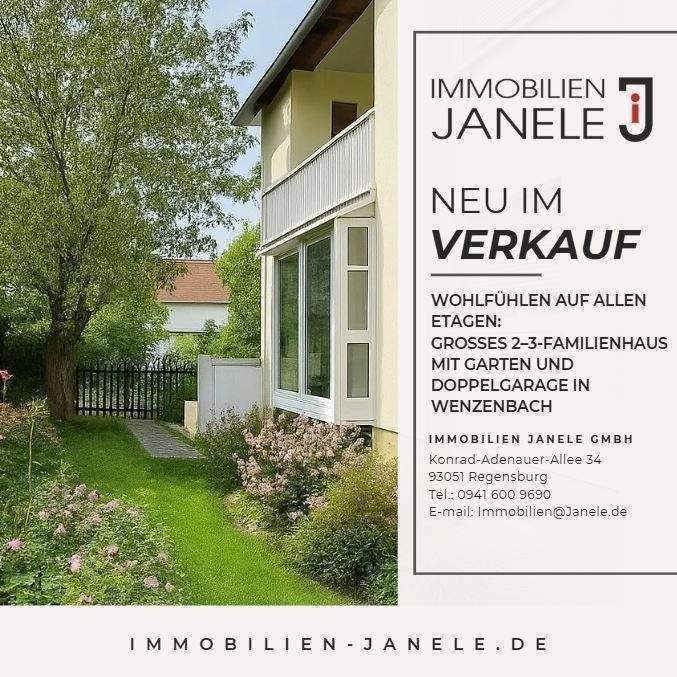 Am Stadtrand Wohnen! 2–3-Familienhaus mit Doppelgarage in ruhiger Lage von Wenzenbach – Wenzenbach – Bild 1 von 9