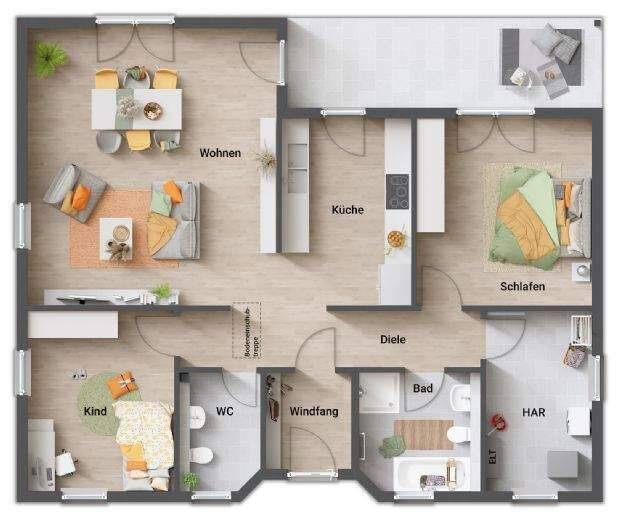 Neubau statt Bestandskompromiss - Ihr Bungalow in Neustadt-Glewe inkl. Grundstück – Neustadt-Glewe – Vorschaubild 8