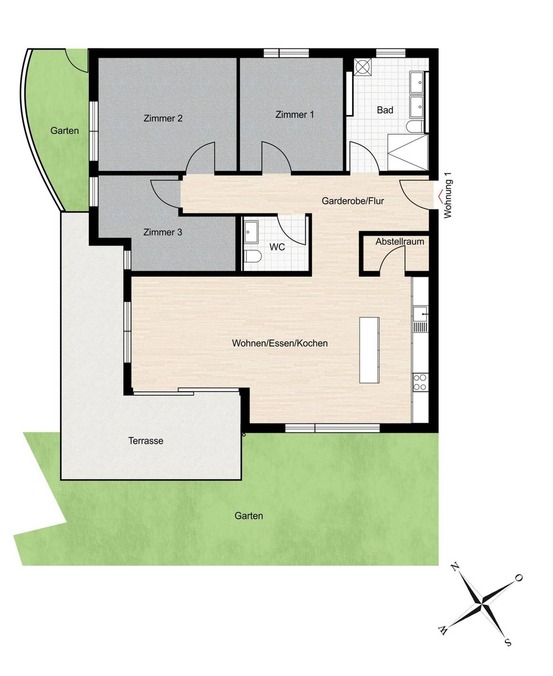 Erdgeschosswohnung in 88131 Lindau (Bodensee) mit 121,66 m² kaufen