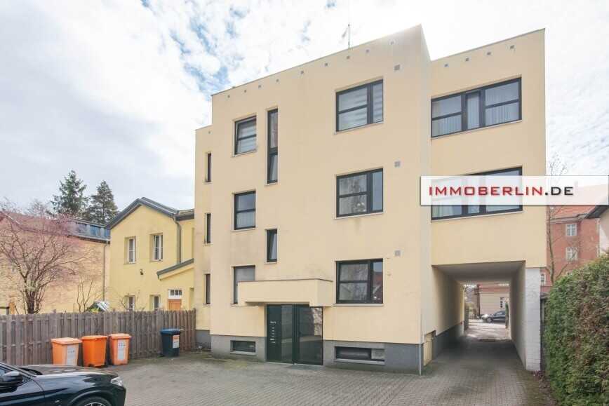 IMMOBERLIN.DE - Sonnige Wohnung mit Südterrasse in sehr guter Lage beim Ortszentrum & Schäfersee – Berlin – Bild 1 von 9