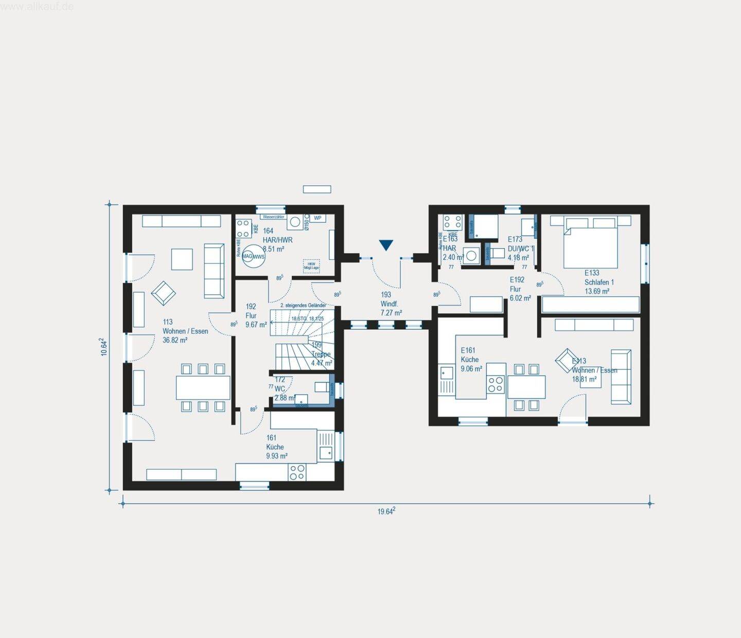 Modernes Mehrgenerationenhaus - Flexibilität trifft auf innovative Architektur inklusive Baugrundstück – Pleinfeld – Vorschaubild 7