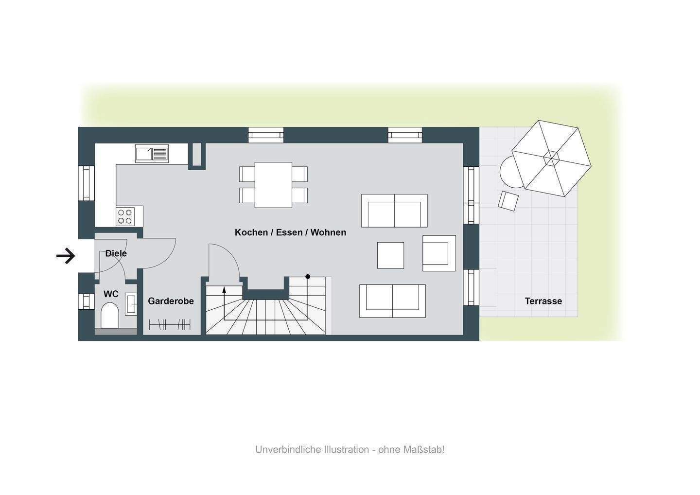 Ideal für Familien! Neubau-Reiheneckhaus mit EBK in Köfering – Köfering – Vorschaubild 9