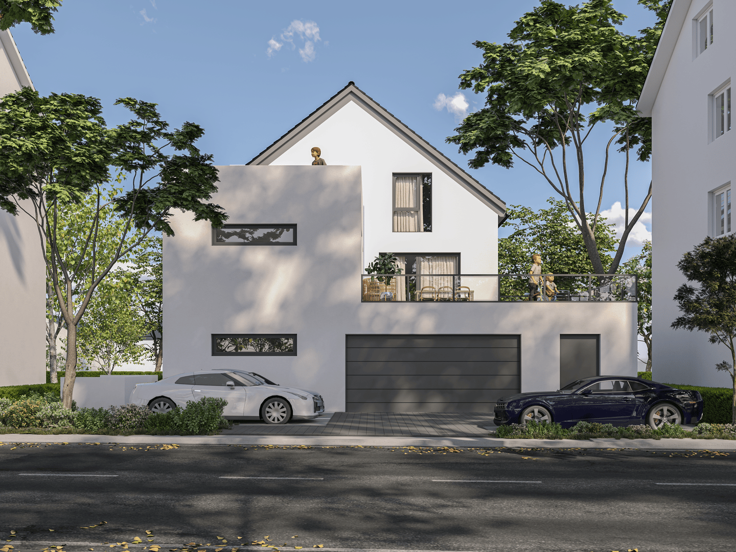 Moderne Neubauwohnung KFW40 - 81m² 2,5 ZKB mit in Bielefeld-Brake – Offener Grundriss, Top-Lage, Fahrstuhl, Dachterrasse, elegante Architektur – Bielefeld – Vorschaubild 5