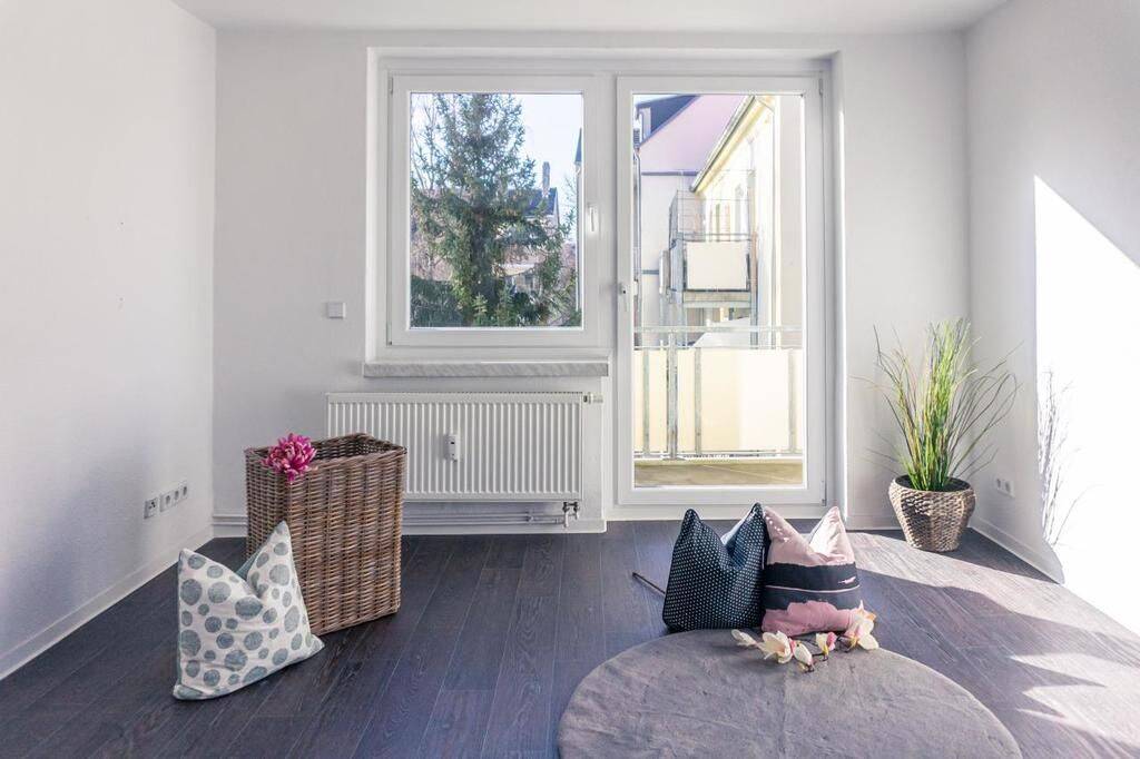 Nahe Parkanlage gelegene 3-Raum-Wohnung mit Balkon