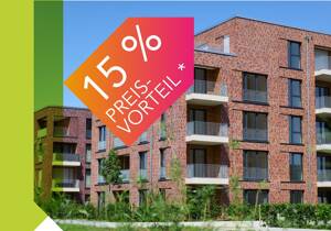 *15 % WENIGER KAUFPREIS. 100 % NEUBAU* Diese Wohnung ist bezugsfertig. JETZT haben wir eine besondere Aktion!