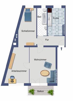 AKTION* Bezugsfreie Eigentumswohnung nahe U-Bahn (Residenzstraße)! – 13409 Berlin – Vorschaubild 2